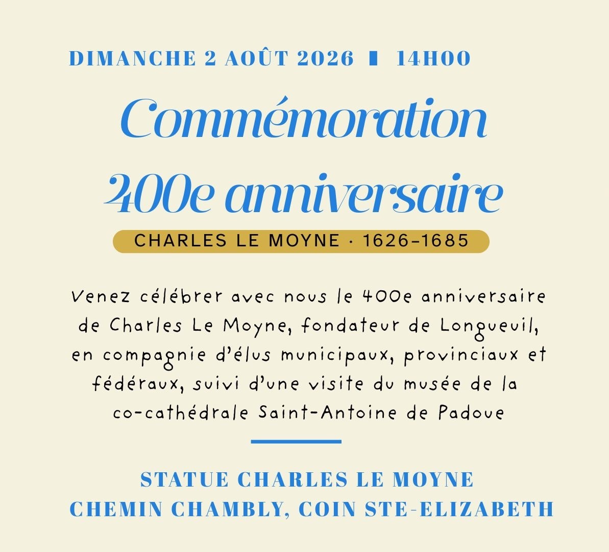 Commémoration 2 aout 2026
